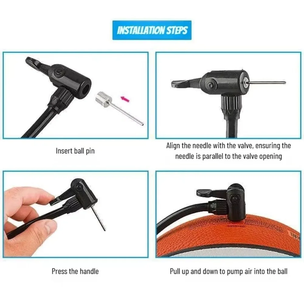 5/20/30 قطعة محولات مضخة هواء كرة قابلة للنفخ إبرة فوهة متعددة الوظائف الرياضة الكرة تضخيم إبرة المضخة مع محول ثقب #4