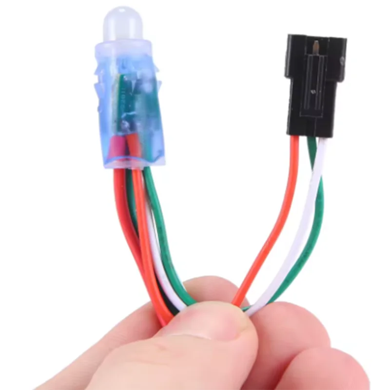 2026 50pcs 12mm WS2811 IC RGB Full Color Pixels Digital Addressable 5V 12V LED Module Light Waterproof Point Chrismas String