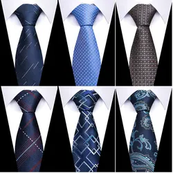 Tie For Men Necktie Fashion Brand Factory Sale 7.5 cm Gravatas Sliver Man's Plaid Shirt Accessories St. Valentine's Day