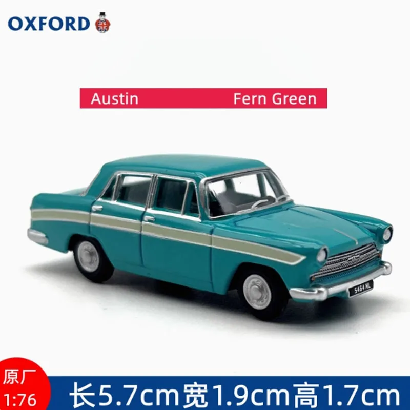 

OXFORD 1: 76 Vintage Austin's Green Classic Car Alloy Car Model Simulation Classics Adult Souvenir Gift Static Display