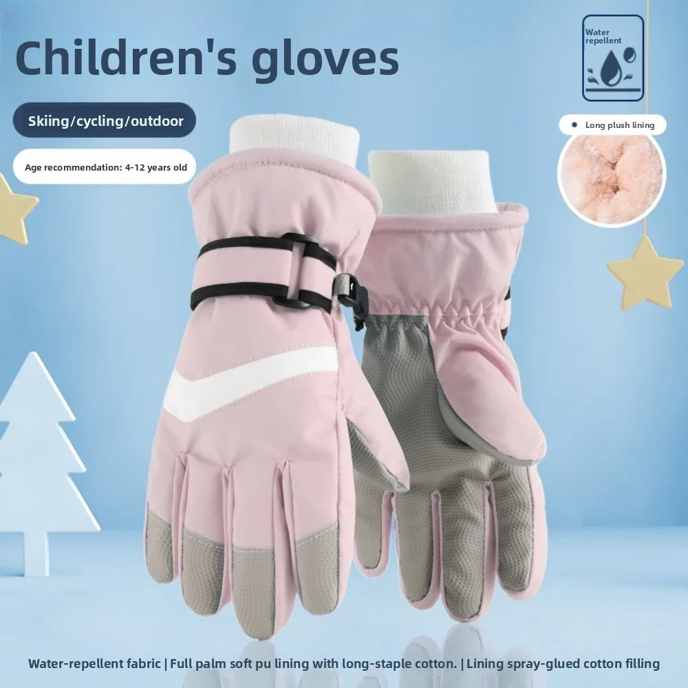 

New Waterproof Winter Gloves Non-Slip Grip Windproof Snowboarding Gloves Thicken Breathable Warm Mittens Winter Accessories