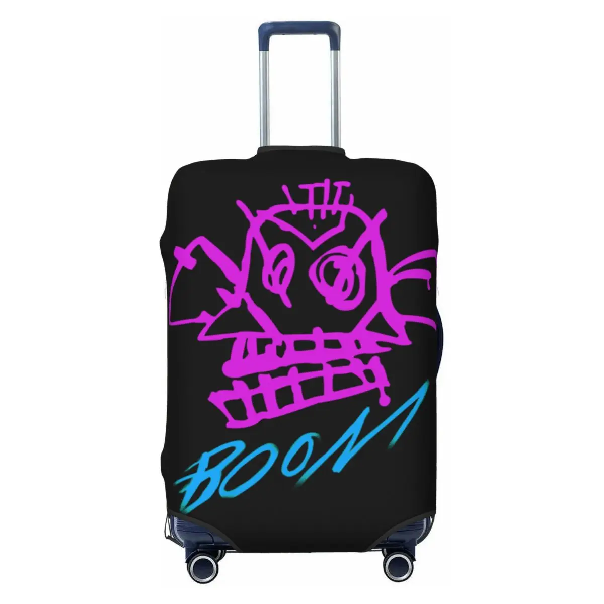 

Hot Anime Arcane Jinx Suitcase Cover Elastic Monkey Graffiti Luggage Covers Protector for 18-32 inch