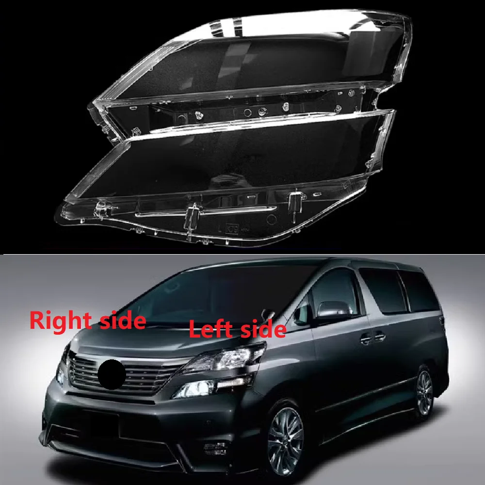 Car Headlight Cover Front Headlamp Plastic Mask Lens Lampshades Shell Replace The Original Glass For Toyota Vellfire 2008-2014