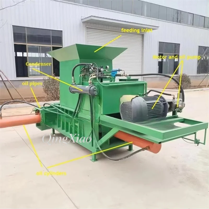 FOB Auto Bale Ejection Anti Blocking Feed Fully Automatic Horizontal Baler For Agricultural Straw Hay Waste Collection Equipment