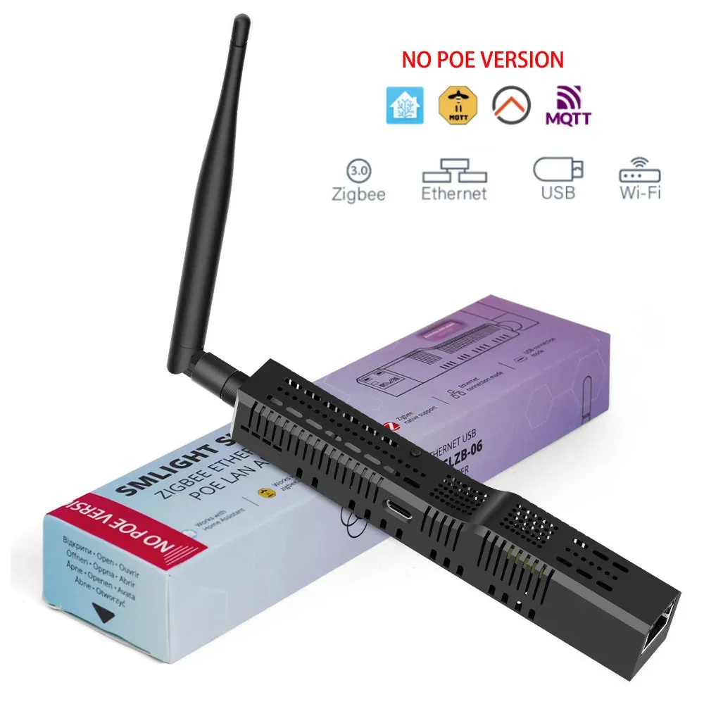 

SMLIGHT SLZB-06 No POE Zigbee 3.0 to Ethernet, USB and WiFi Gateway Coordinator