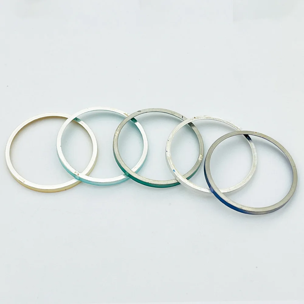 Customized 30.5mm Copper SKX007 Chapter Ring Fit For SKX007 SKX009 SRPD Watch Case Green Watch Inner Ring Case Chapter Ring