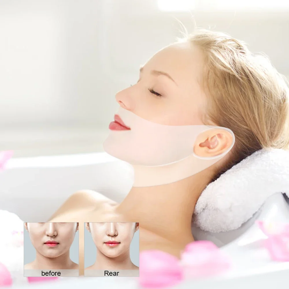 4D 二重あご軽減テープ首引き締め形状マスクフェイスリフト痩身マスク V ラインあごパッチ 1 個