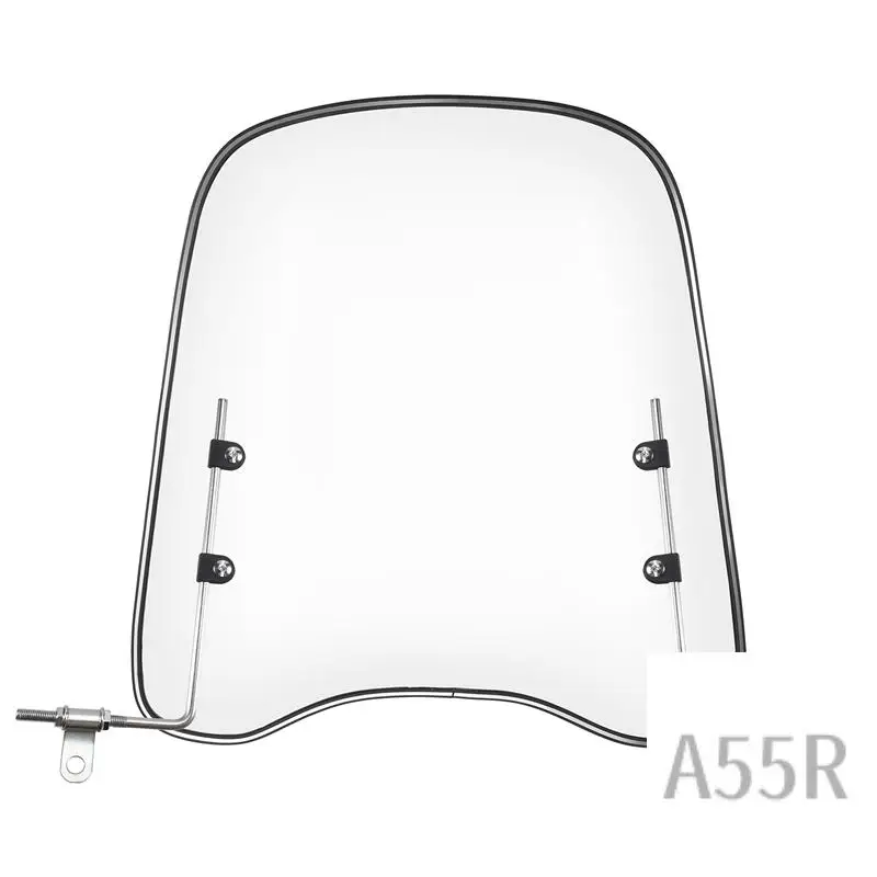 

5R-2Mm Thick Universal Motorcycle Windshield Windscreen Clear Deflector Wind Shield Clear