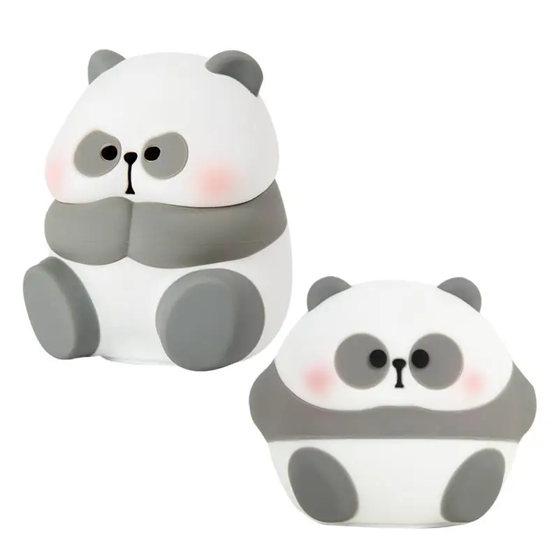 

Panda Night Light Night Light Soft Animal Cute Panda Night Lamp Rechargeable Convenient Silicone Animal Nursery Lamp For Bedroom