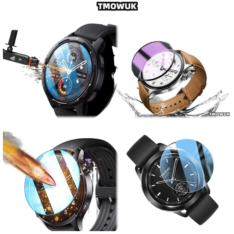 

For Xiaomi Watch S1 S3 Pro S4 Sport Premium Tempered Glass Screen Protector HD 9H Hardness Anti-Slip Bubble-Free