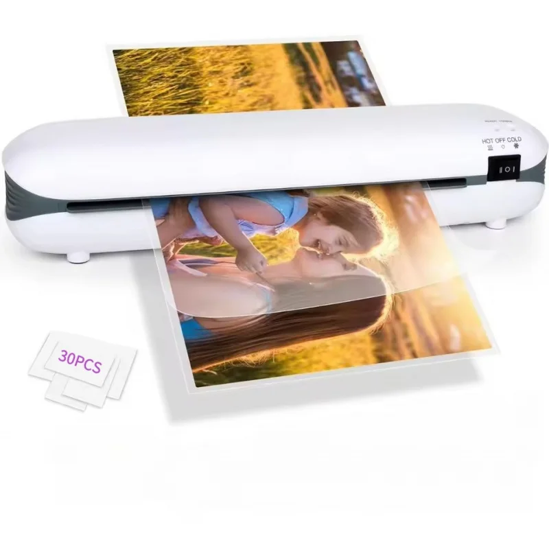 SL288 آلة تصفيح بلاستيكية مزدوجة باردة وساخنة مضادة للأكسدة مناسبة لراكب الصور لملصق المستندات والمكتب المنزلي