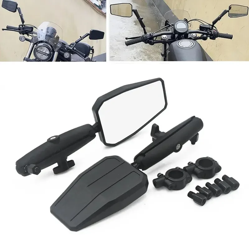 

Motorcycle Universal Foldable Rear View Mirror 360 Degree Rotating ADV Motorbike Westwind Off Road Wide View Handlebar Mirrors