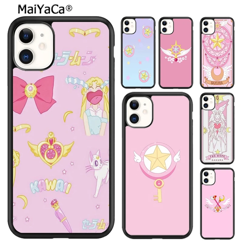 MaiYaCa Card Captor Sakura Phone Case Cover For iPhone 16 15 SE2020 6 6s 7 8 plus 11 12 mini 13 14 pro max shell  coque