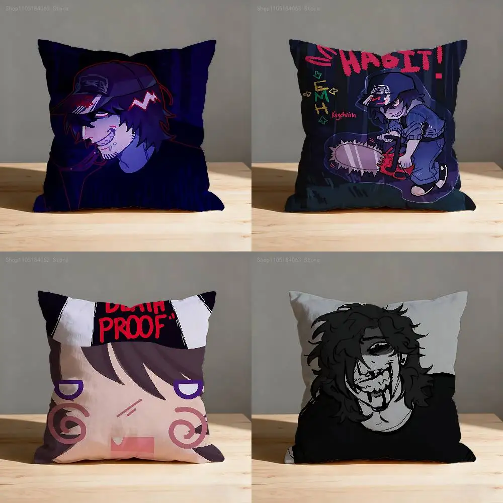 HABIT E-EverymanHYBRID E-EMH Throw Pillow Case For 45x45cm 55x55cm 30x30cm Square Car Pillowcase Home Bedchamber Decor Gift