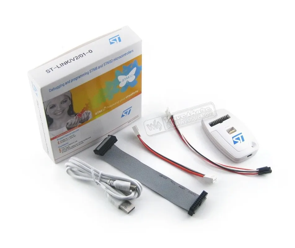 ST-LINK V2 (CN) ST-LINK V2 STM32 STM8 USB JTAG Programmer In-circuit Debugger 100% Original Free Shipping