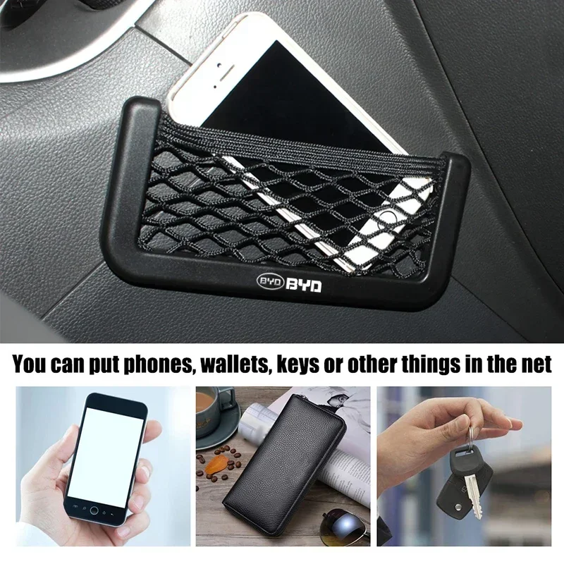 Car Inner Organizer Storage String Bag Phone Net Pocket for Jaguar XF XJ XE XK F-Type X-Type F-Pace I-Pace EPace XKR XFL XJS