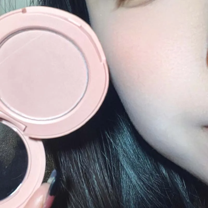 HERORANGE Monokrom Serbuk Blush Waterproof, Long-lasting, Peach-orange Soft Matte Natural Blush Rouge Low Saturation Makeup