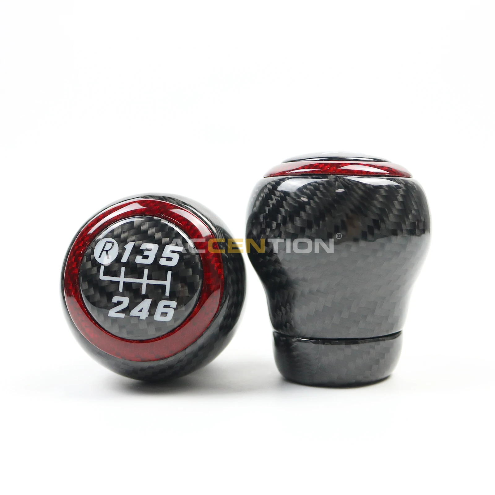 

Black 100% Real Full Carbon Fiber 6S Gear Shift Knob For Subaru BRZ 2012-2024 For Toyota 86 2012-2024