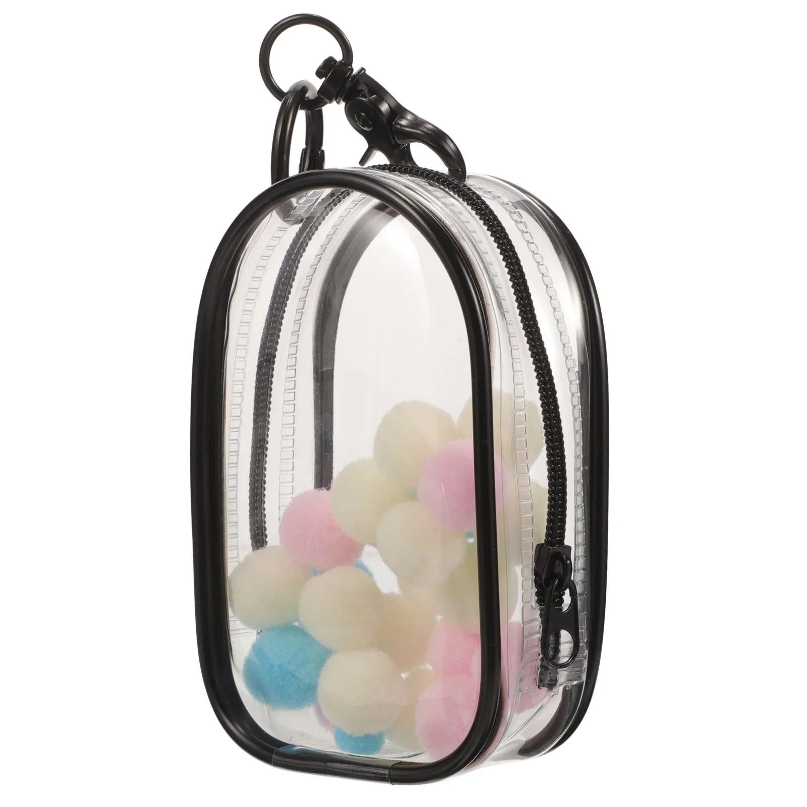 

1 set Baby Bag Hanging Storage Case Clear Pouch Bags Figures Display Black Portable Outdoor Small Toy Accessories