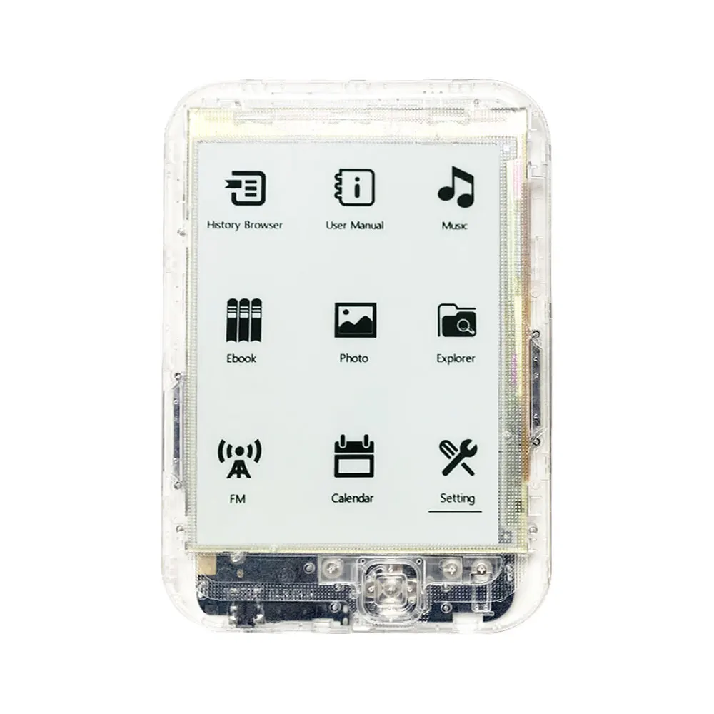 Transparent Case New Ideal Product for Prisons Electrical Electronic E-book E-ink Reader Book