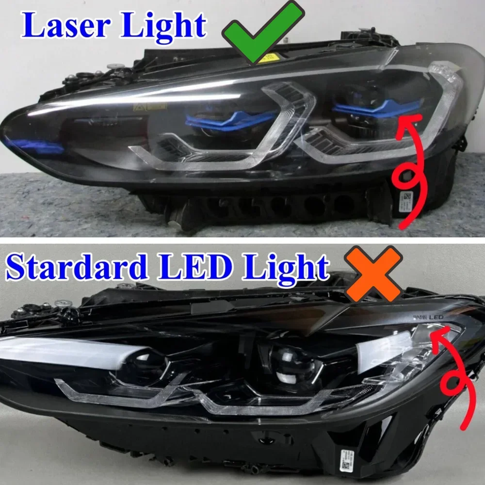 Yellow Lemon Laser Headlight DRL LED Modules For BMW M3 M4 G22 G23 G26 G80 G82 G83 430i M440i 2021 2022 Daytime Running Light