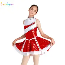 High School Cheerleader Costume for Kids Girls Halloween Cheer Uniform Ballet Dance Competition Team Sports Cheerleading