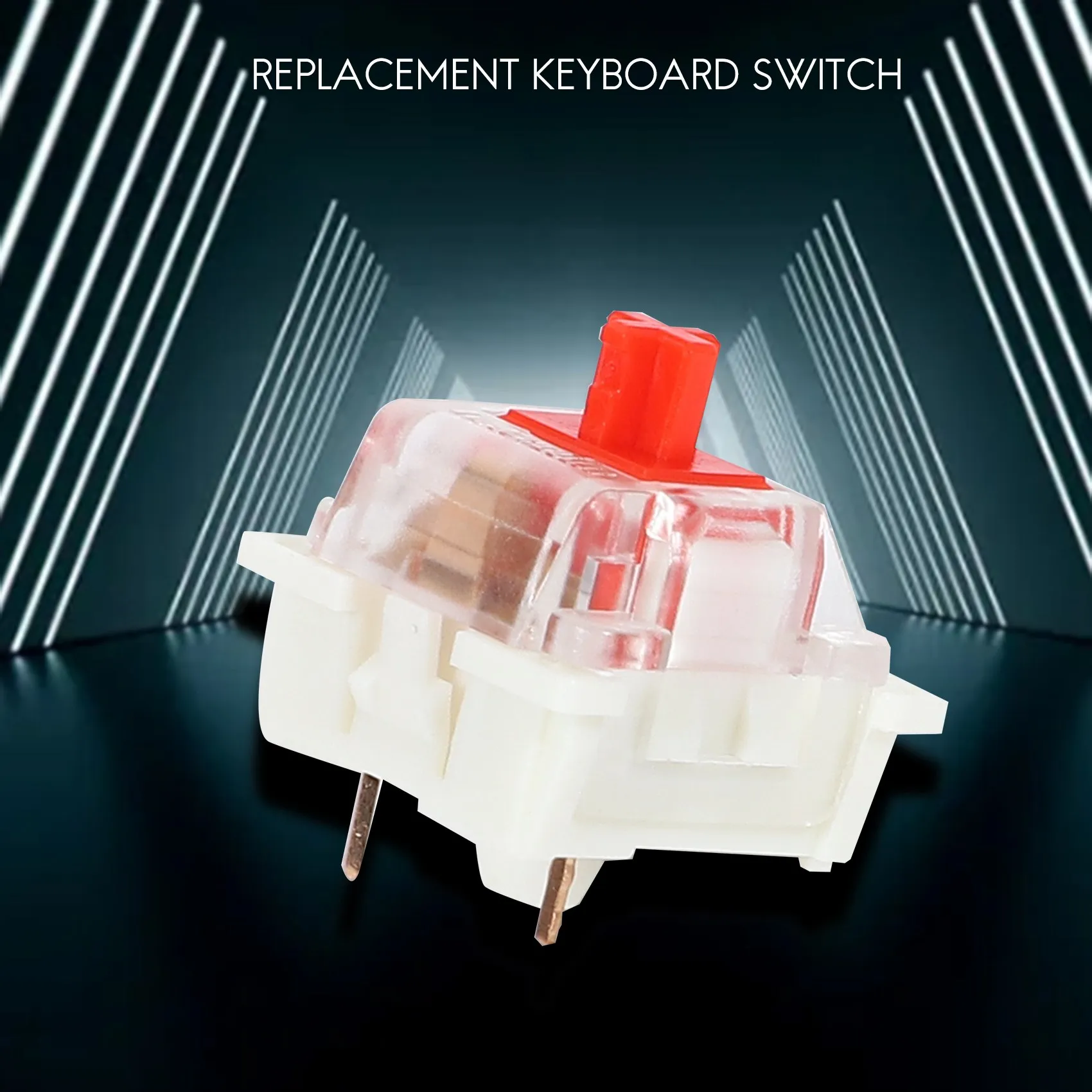 10Pcs Plastic For Cherry Red 3 Pin MX RGB Mechanical Switch Keyboard Replacement