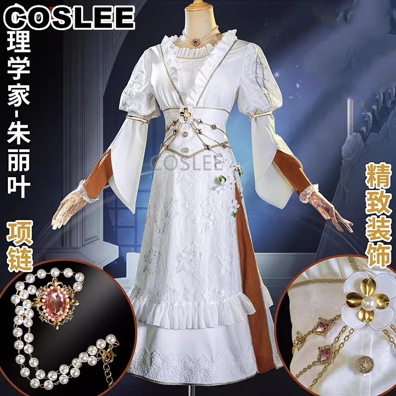 COSLEE Identity V Ada Mesmer Psychologist Juliet QiZhen Fashion Dress Uniform Game Suit Cosplay Costume Halloween Party Outfit