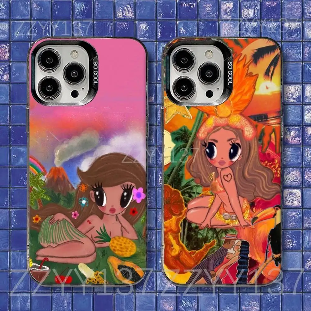 

K-Karol G Tropicoqueta Phone Case For iPhone 16,15,14,13,12,11,8,7,Pro,Max,Plus,Mini,XS,SE Shockproof Matte Cover