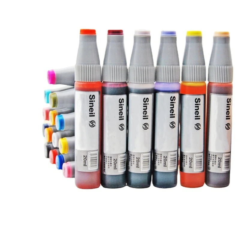 Sineil Marker Nachfülltinte Touch Marker Nachfüllung Markierstift Nachfüllflüssigkeit Universelle Touch Marker Stift Wasserinjektionsflüssigkeit – Detail 8
