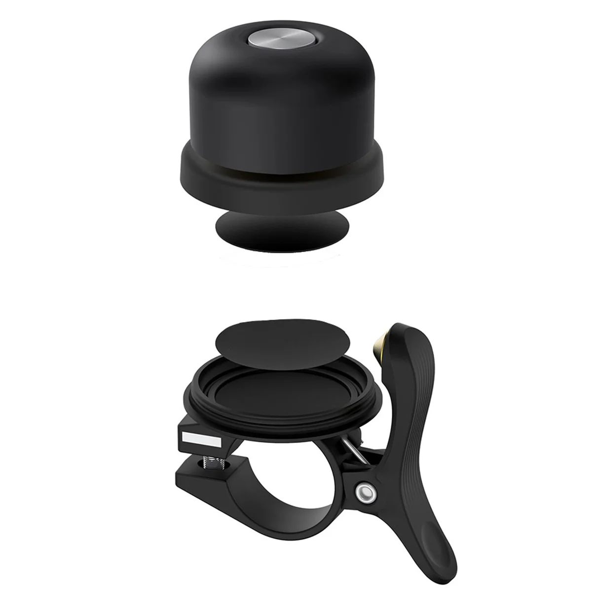 Bike Bell for AirTag Case Waterproof Bike Mount Anti-Theft Bicycle Bell for AirTag GPS Tracker Under Bike Bell Holder A