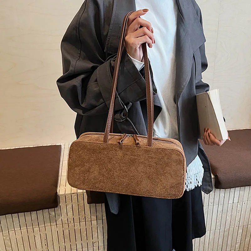 

Осень-зима женская сумка на одно плечо модная текстура искусственная замша универсальная большая сумка для отдыха большая вместительная дорожная сумка