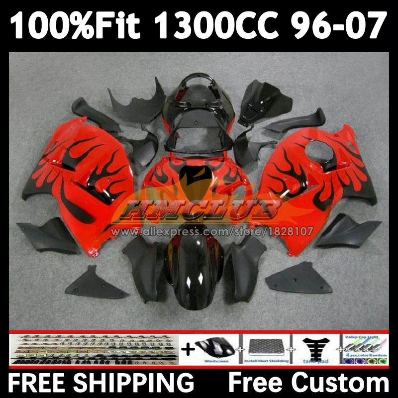 Body For SUZUKI GSXR 1300 GSXR1300 Hayabusa red stock 96 97 98 99 00 01 36No.103 GSXR-1300 02 03 04 05 06 07 1996 2007 Fairing