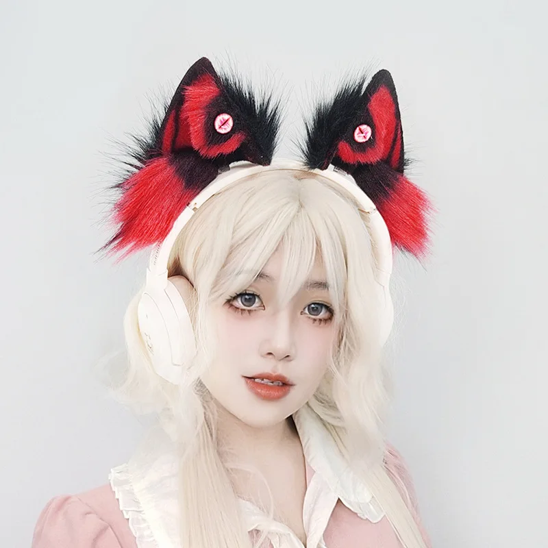 Хэллоуин Ад Демон Ктулху головной убор Comic-Con уши зверя Cos реквизит Diablo Subculture повязка на голову с волчьими ушками