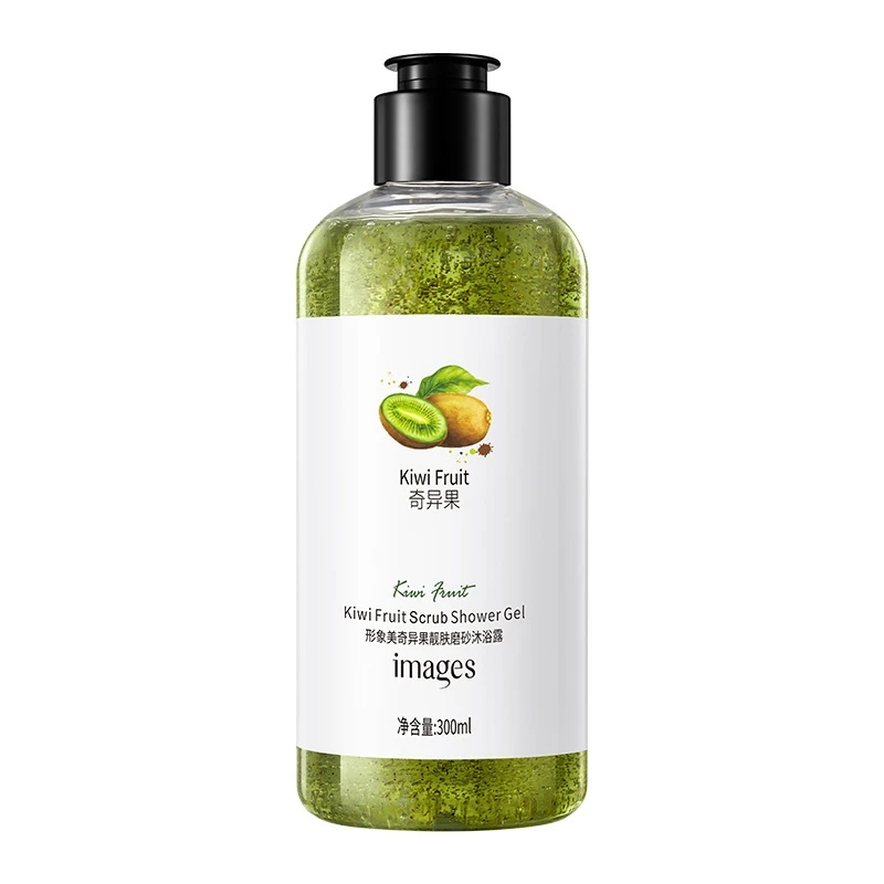 Gel douche exfoliant au citron 300 ml, sans alcool, non gras, sans formaldéhyde, riche en acide citr