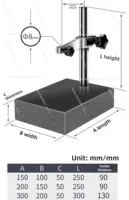 High precision dial gauge marble ratio measuring table indicator base level 00 testing platform granite height gauge base