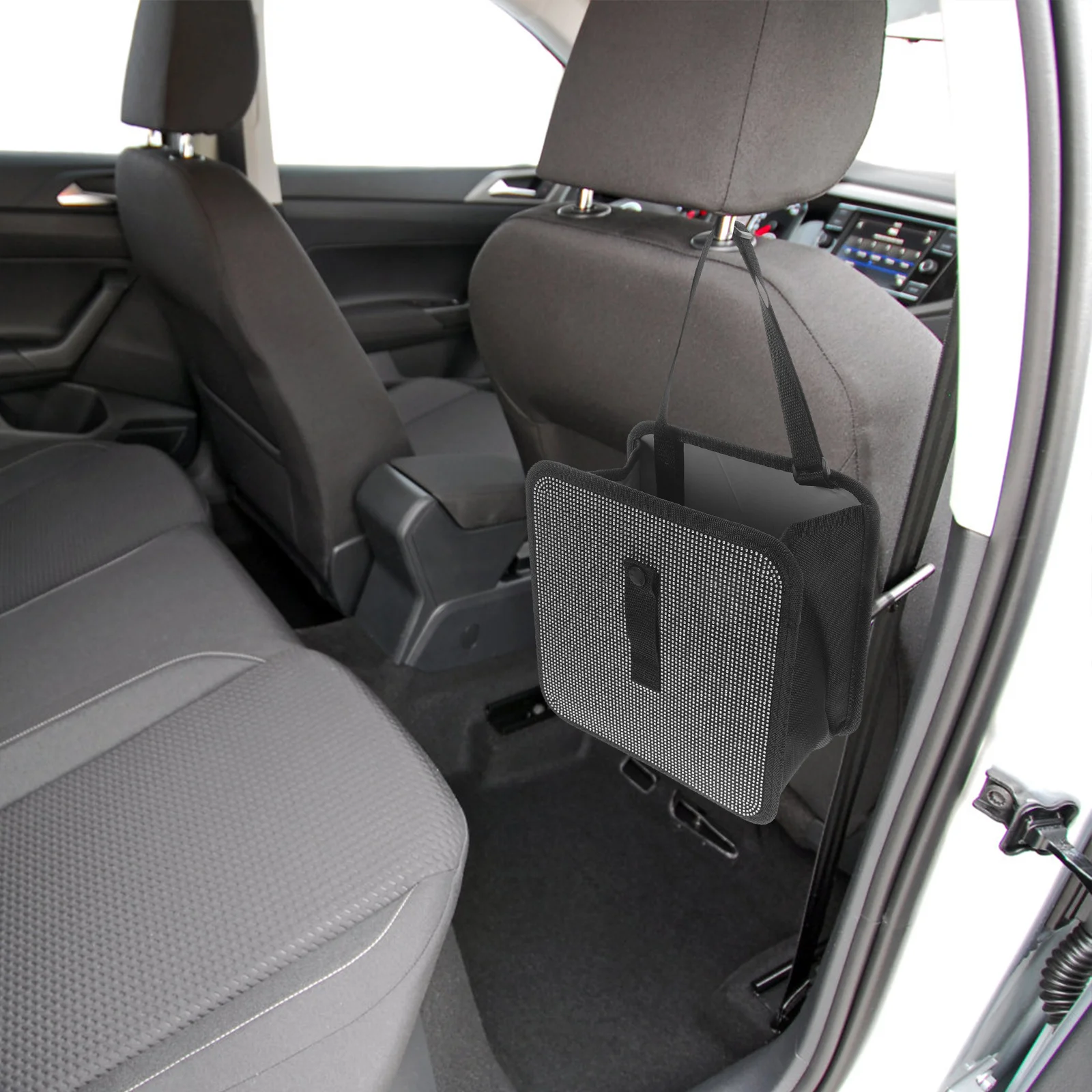 

Foldable Car Trash Can Hanging Organizer Leakproof Rhinestone Decoration Car Seat Storage Holder Backseat Storage Organizer