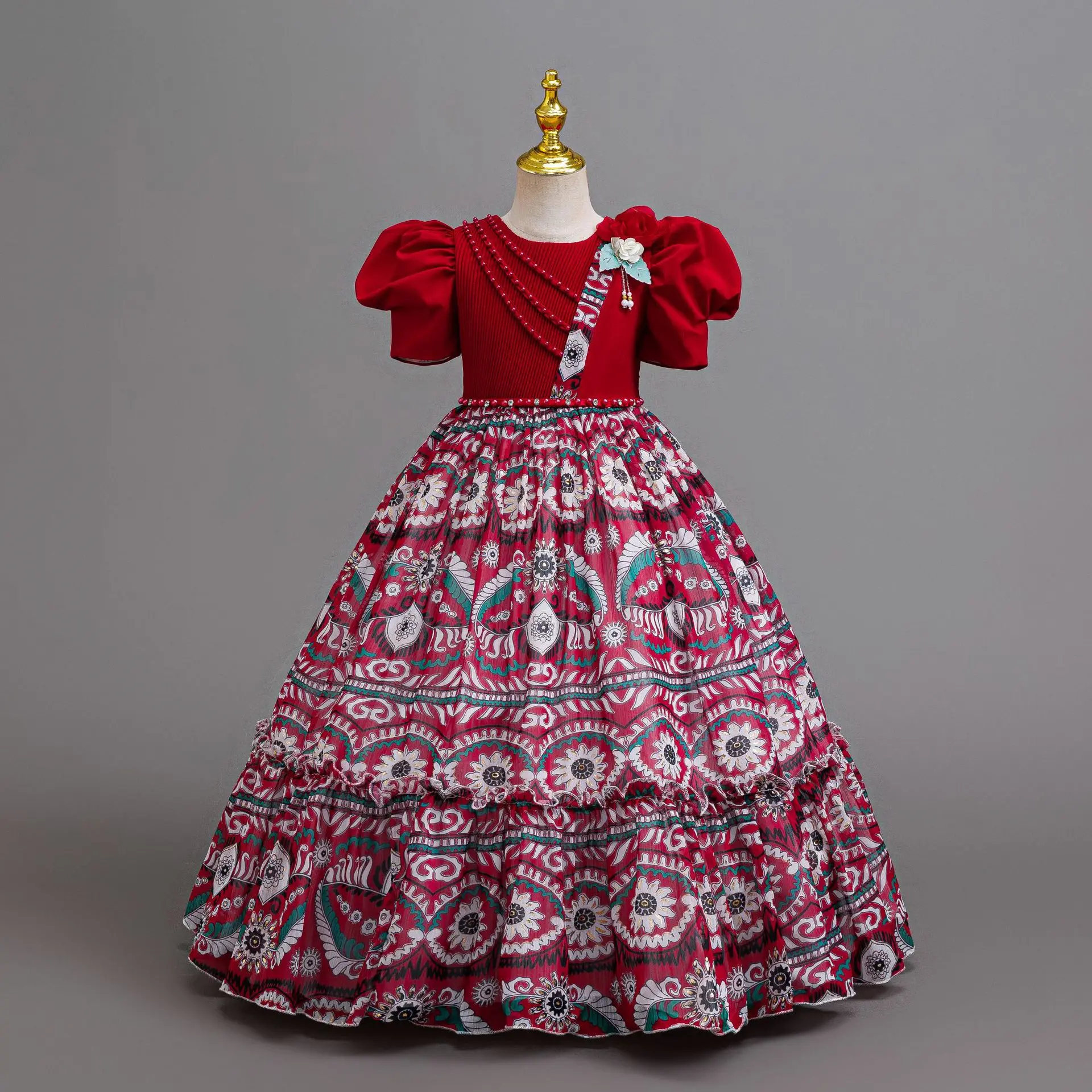 hetiso-retro-floral-printed-party-dress-for-little-girls-children's-beading-ball-gown-long-chiffon-flower-wedding-gift-3-12y