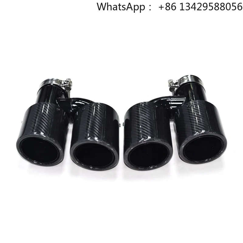 

SYPES Car Stainless Carbon Fiber Exhaust Tip Muffler Tip Exhaust Pipe for audi A3 A4 A5 A6 A7 S3 S4 S5 S6 S7 RS3 RS4 RS5 RS6 RS7