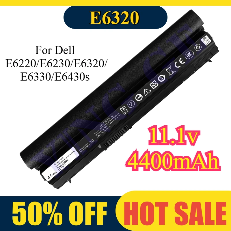 

Long-Lasting Battery for Dell Latitude E6220 E6230 E6320 E6330 E6430s Laptop 7FF1K