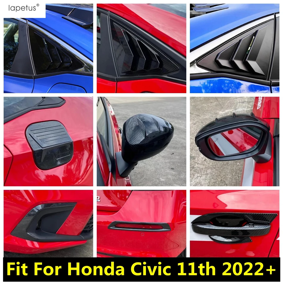 

Fog Light Lamp Eyebrow Rearview Mirror Handle Bowl Window Shutter Fuel Oil Cover Trim Accessories For Honda Civic 11th 2022-2024