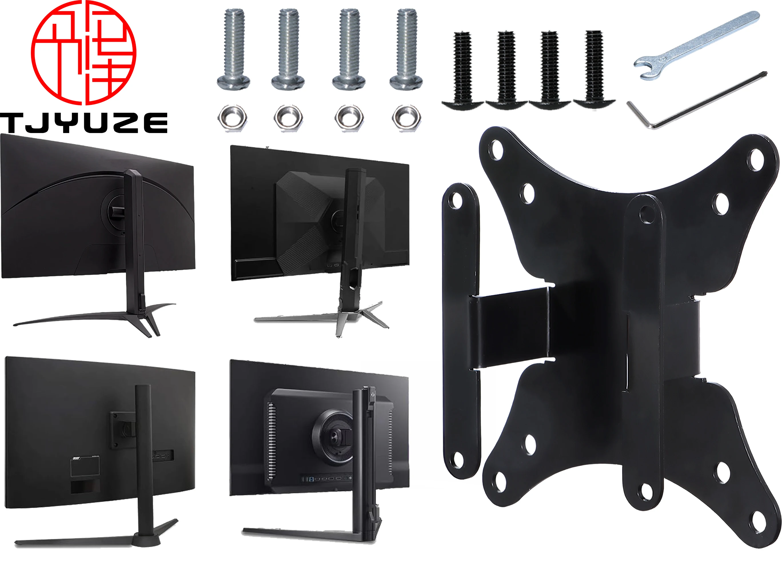 

New VESA Adapter for Acer XZ270 Zbmiiphx , X27U F5 , X32 X2 , XV275U P3 by Mount Bracket for VESA 75x75 & 100x100 Monitors Arms