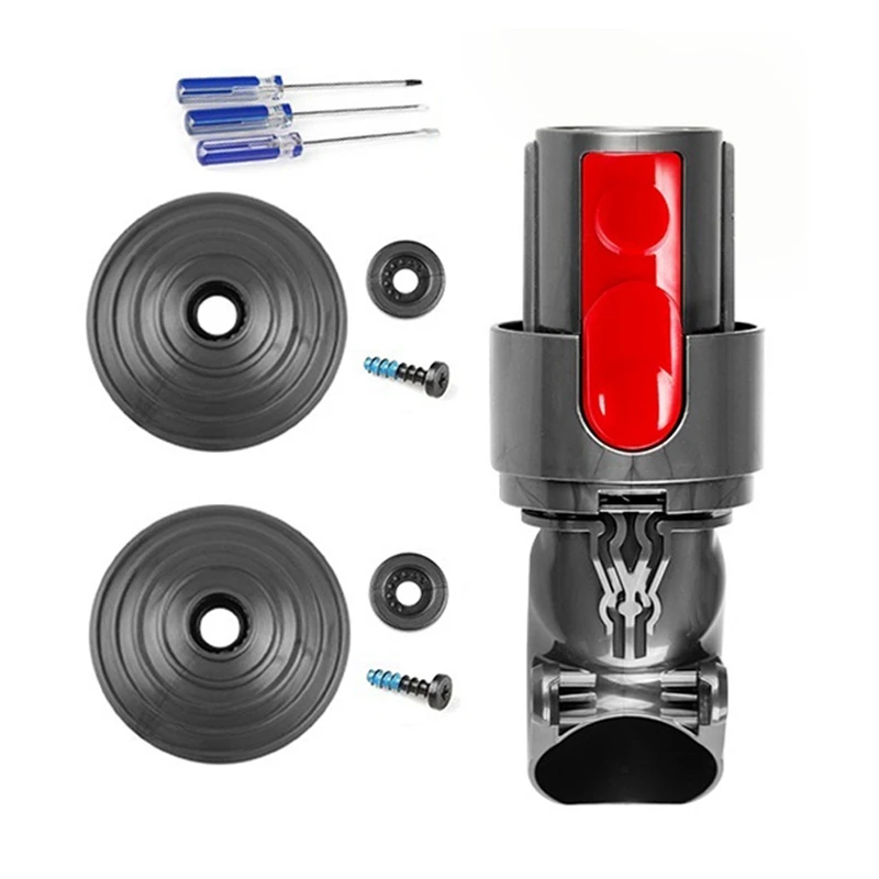 Vacuum Cleaner Direct Drive Head Connector Gray & Red Home Appliance Accessories For Dyson V8 V10 Direct Drive Brush Wheels