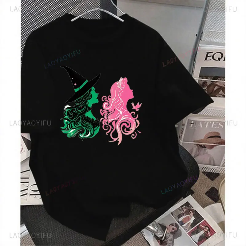 Coquette القوس الشريرة التغيير ل قميص جيد تحديد الجاذبية مكنسة عصا سحرية معالج الفيلم الموسيقية مروحة هدية الجرافيك تي شيرت