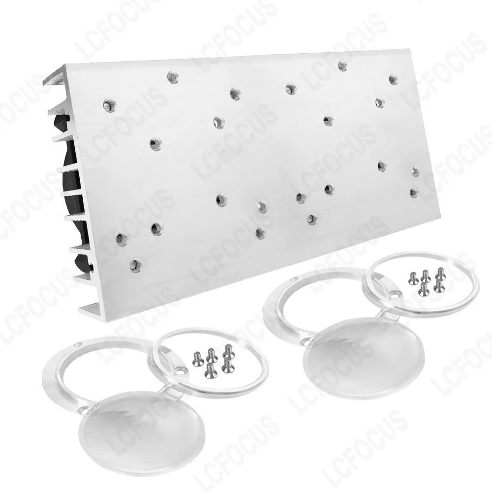 Imagem -03 - Dissipador de Refrigeração Lamp Lente Led Radiadores 60 90 120 Graus Lente 45 mm Suporte 5v 12v 24v Fans 10w Chip Cob