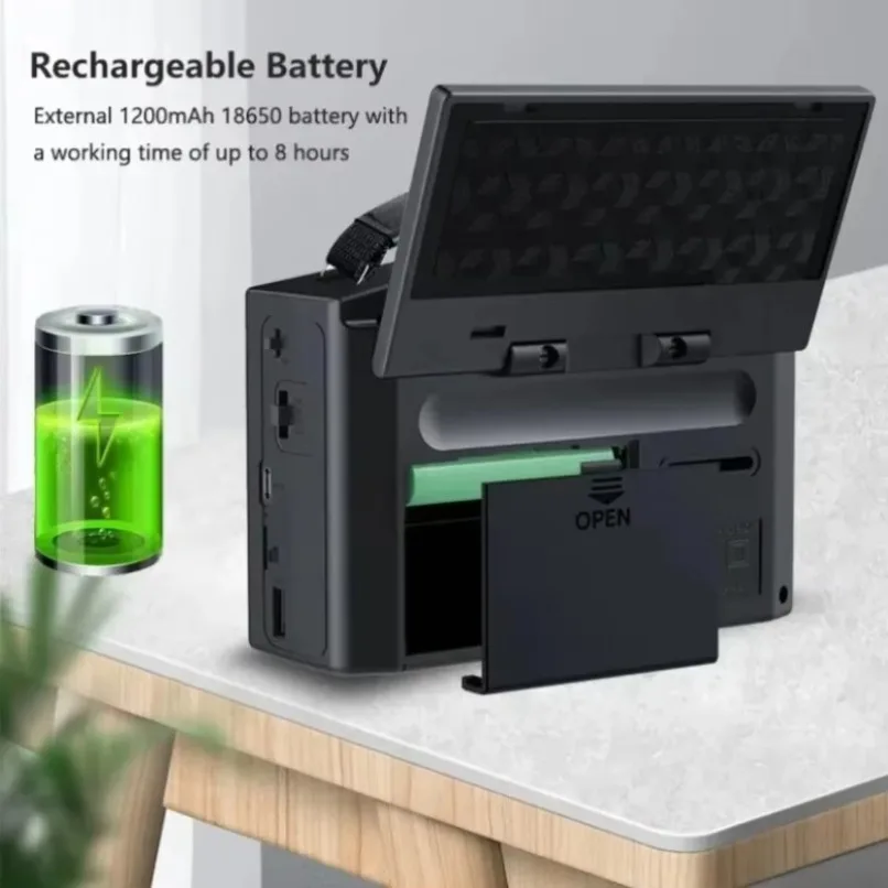 Emergency Solar Hand Crank Radio FM AM SW Bluetooth Speaker TF Card USB Charging LED Flashlight Power Bank Outdoor Camping Trip