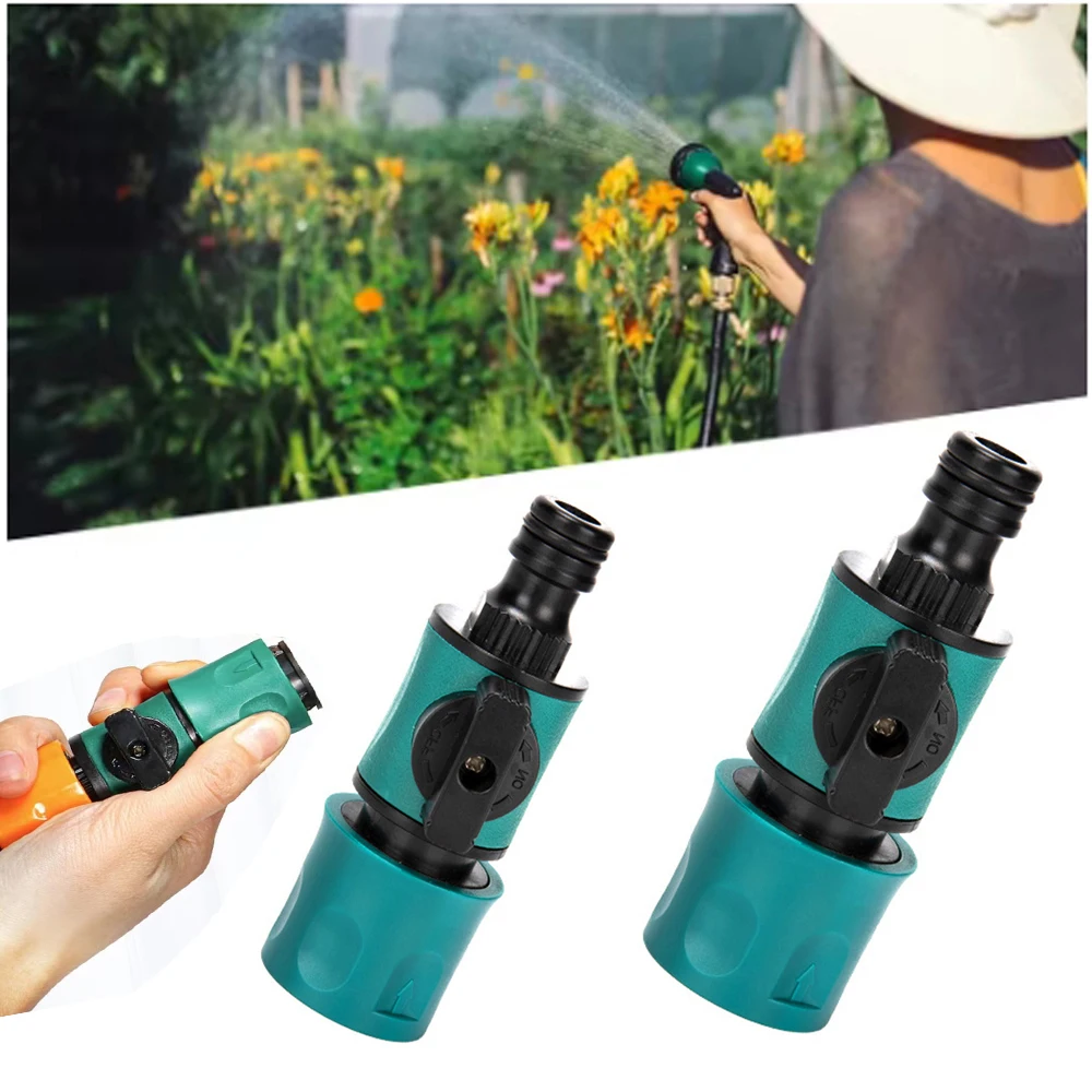 New Garden Hose Pipe In-Line Faucet Tap Garden Hose Shut Off Valve Tap Adapter Garden Gadget for Watering the Garden