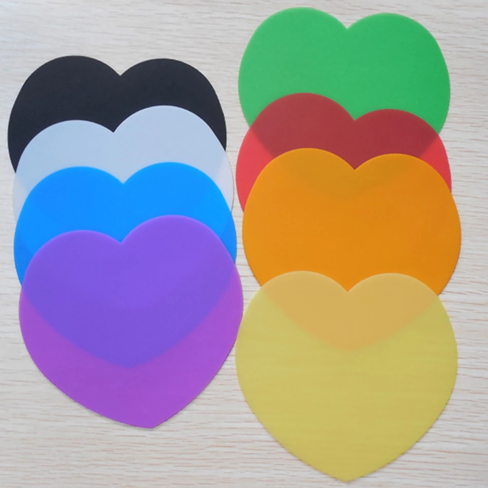 

4PCS Silicone Cup Coaster Food Grade Heat Insulation Reusable Heart Shaped Pad Multi Purpose Bottle Opener Non Slip Flexible