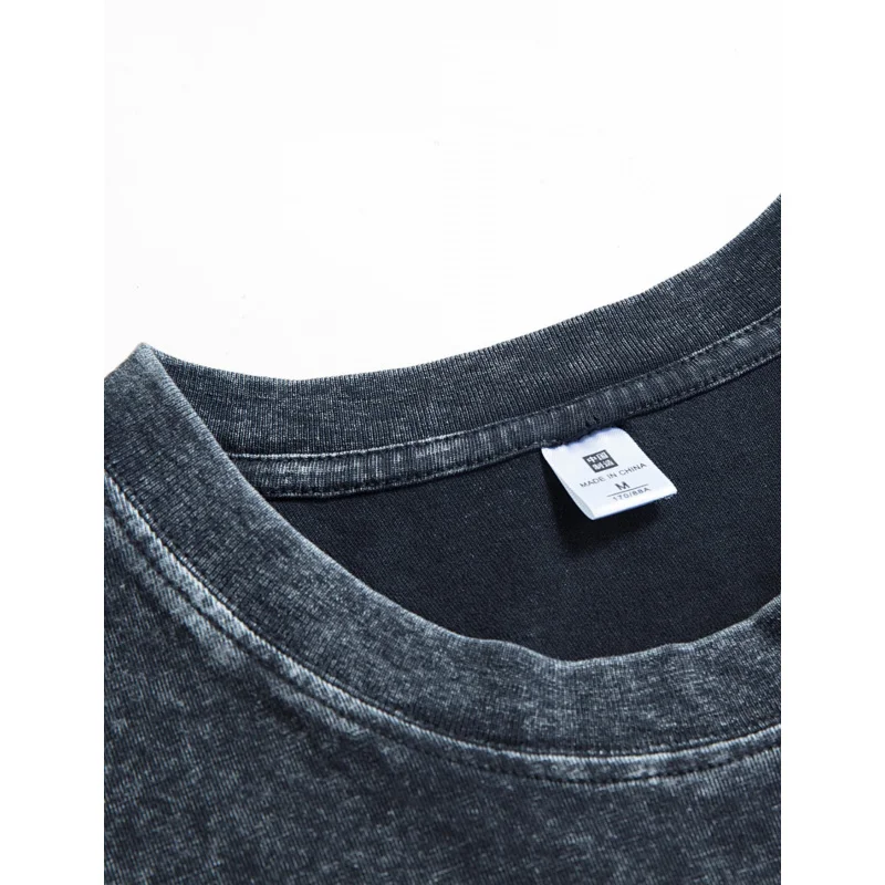 تي شيرت رجالي مغسول باللون الأسود بنمط ونص مطبوع عليه بيثون على ما يرام إذا لم تحب بيثونز عالي الجودة 100% قطن 230 جرام #4