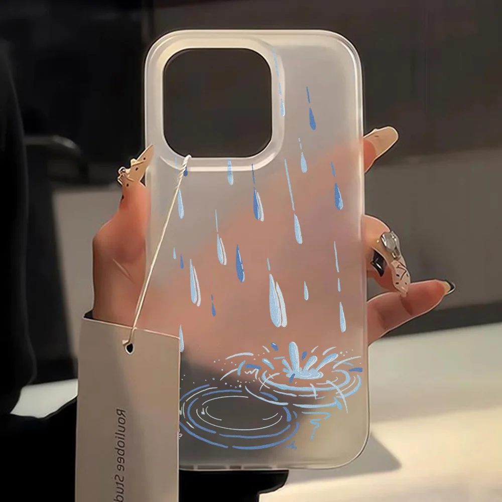 Ultra Thin Soft Matte Phone Case for iPhone 15 Pro Case iPhone 16 14 13 12 11 Pro Max 16 Plus 13 12 Mini Cute Clouds Clear Cover image 4